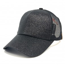 2018 Ladies Ponytail Baseball Cap Sequins Shiny Messy Bun Snapback Hat Sun Caps  eb-74363730